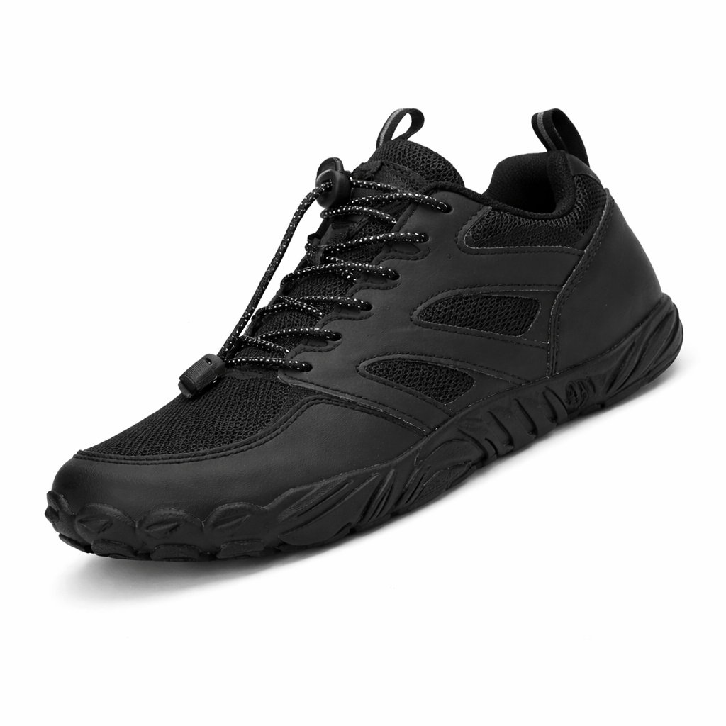 OrthoRelief Black / 36 (UK 3.5) Orthopedic Barefoot Hiking Shoes – Natural Trail Comfort