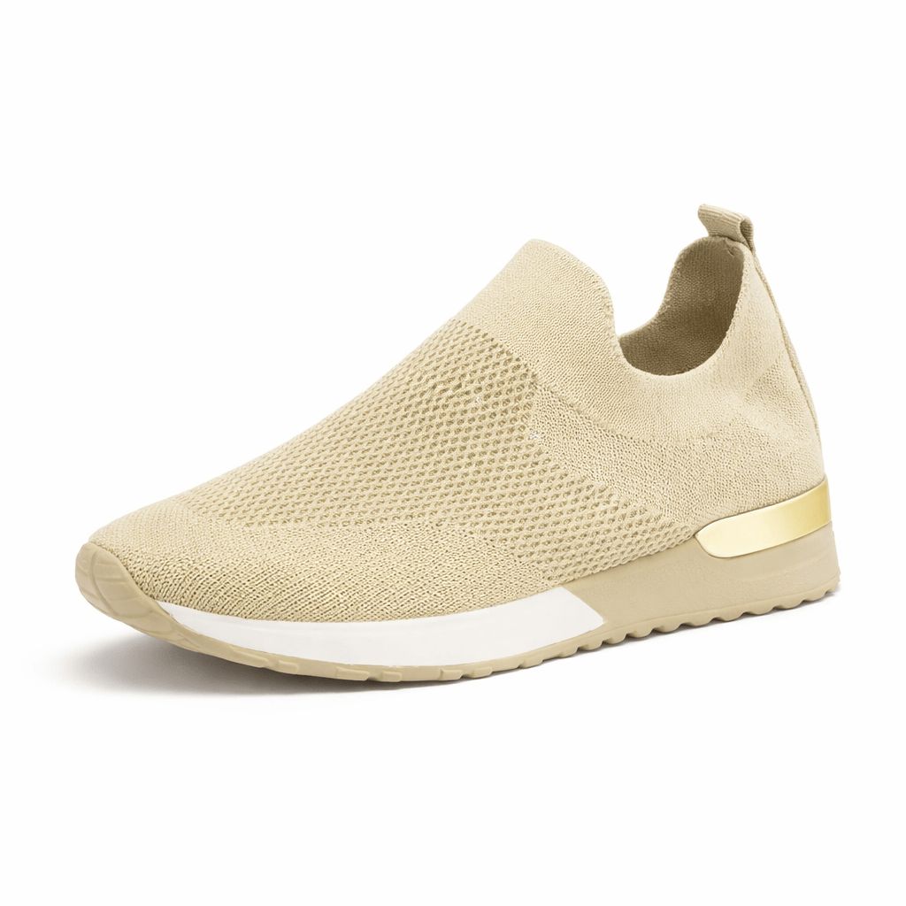 OrthoRelief Beige / 35 (UK 2.5) Orthopedic Slip-On Sneakers – All-Day Comfort & Breathable