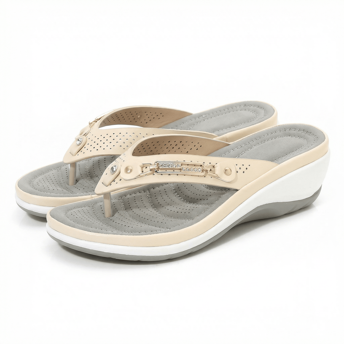 OrthoRelief Beige / 36 (UK 2) / Standard Orthopedic Women’s Sandals – Pain-Free Summer Steps