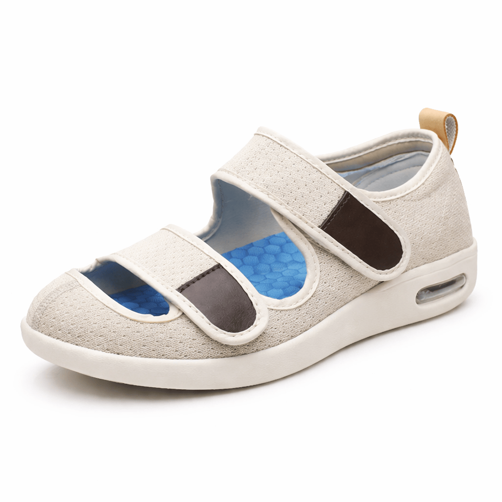 OrthoRelief Beige / 36 (UK 3) Open Orthopedic Shoes – Pressure-Free Walking