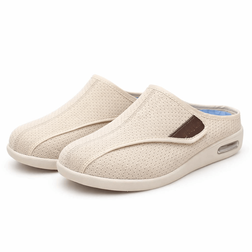 OrthoRelief Beige / 37 (UK 4) Orthopedic Walking Clogs – Bunion Pain Relief