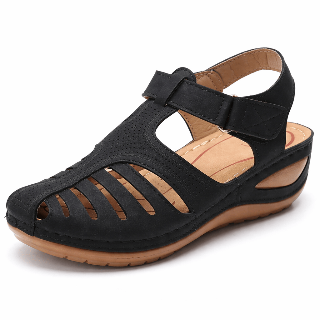 OrthoRelief Black / 34 (UK 2) Orthopedic Sandals for Women – Stylish Relief for Bunions