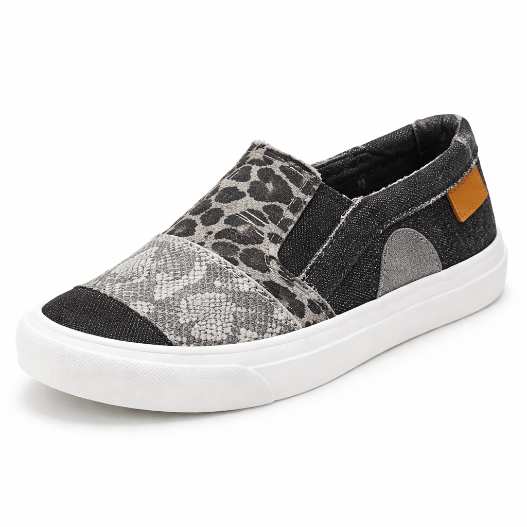 OrthoRelief Black / 35 (2.5 UK) Orthopedic Comfy Canvas Women – All-Day Foot Support