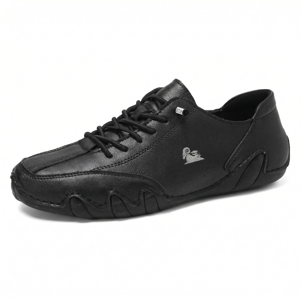 OrthoRelief Black / 35 (UK 2.5) Orthopedic Leather Shoes for Men – All-Day Comfort