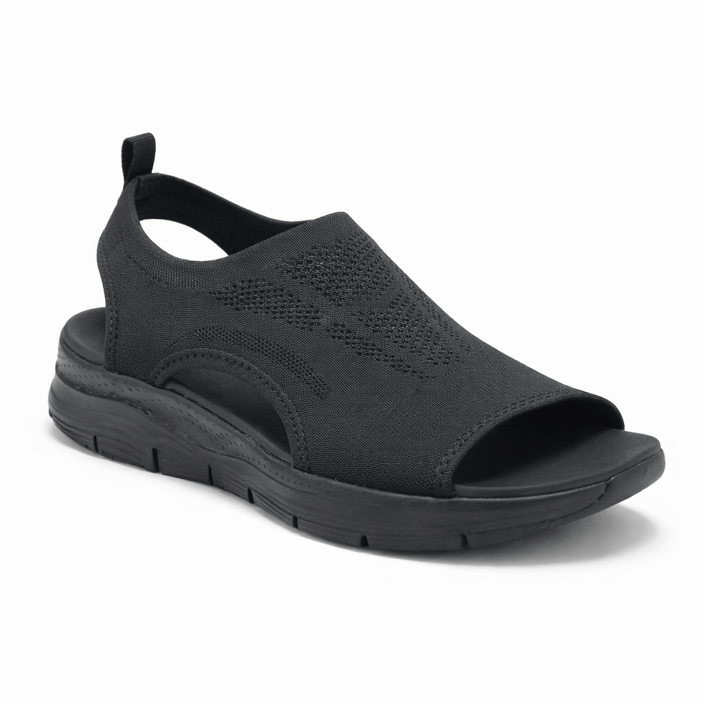 OrthoRelief Black / 35 (UK 2.5) Womens Orthopedic Sandals – Pain-Free Steps
