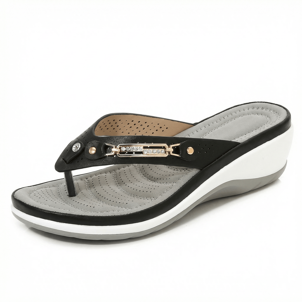 OrthoRelief Black / 36 (UK 2) / Standard Orthopedic Women’s Sandals – Pain-Free Summer Steps