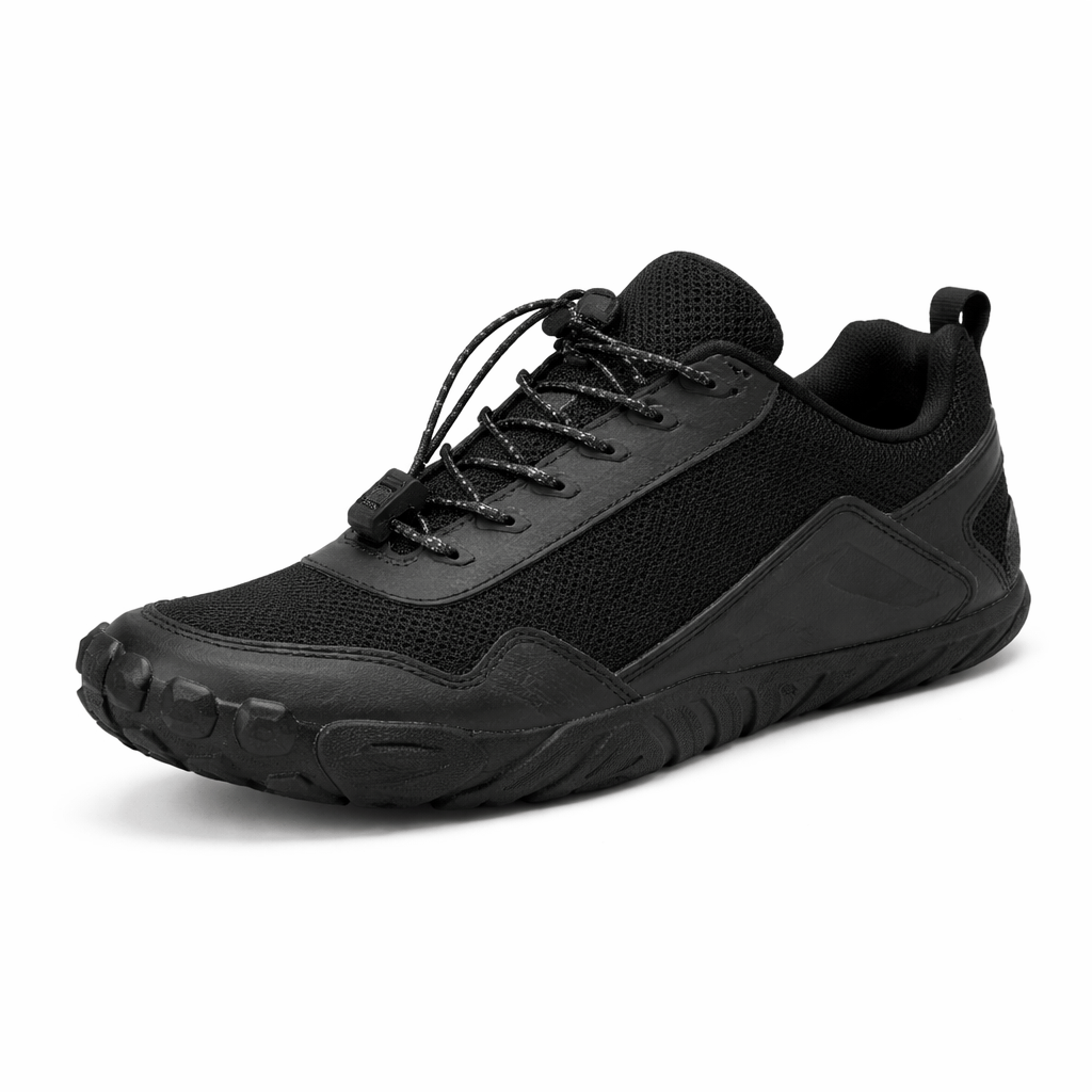 OrthoRelief Black / 36 (UK 3.5) Barefoot Hiking Sneakers – Support Natural Foot Motion