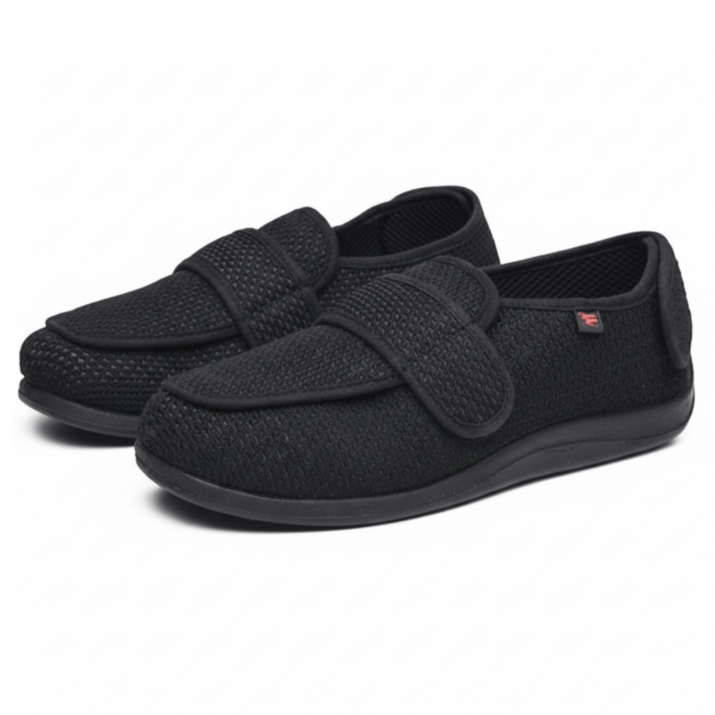 OrthoRelief Black / 36 (UK 3.5) Diabetic Wide Shoes – Custom Comfort for Swelling