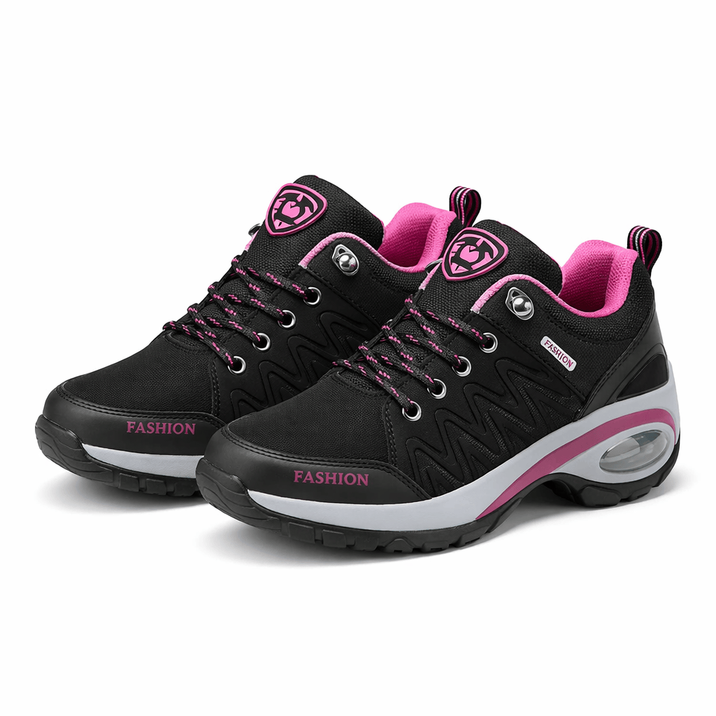 OrthoRelief Black / 36 (UK 3.5) Orthopedic Platform Sneakers – All-Day Support for Women