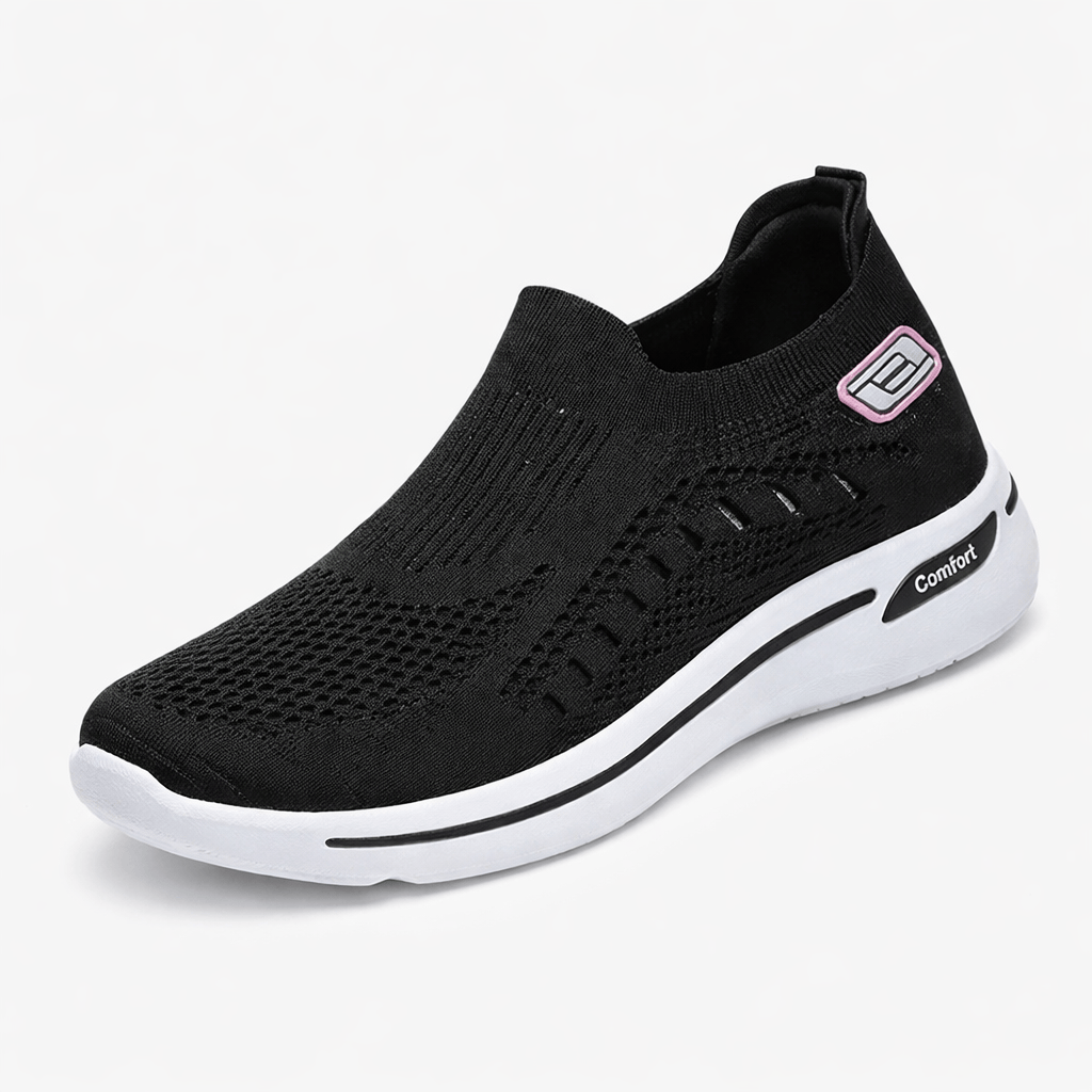 OrthoRelief Black / 36 (UK 3.5) Orthopedic Sneakers – All-Day Comfort for Active Women