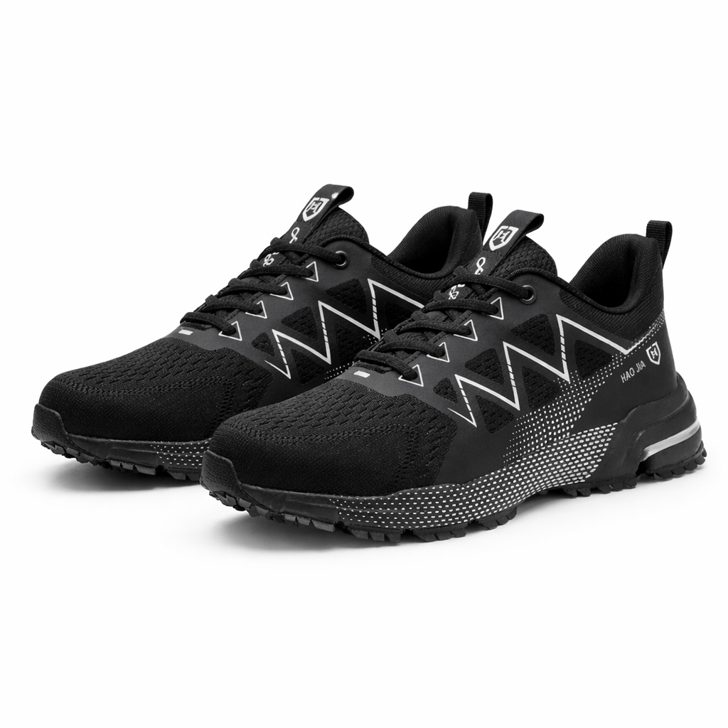 OrthoRelief Black / 36 (UK 3) Anti-Slip Safety Shoes – Effortless Stability & Care