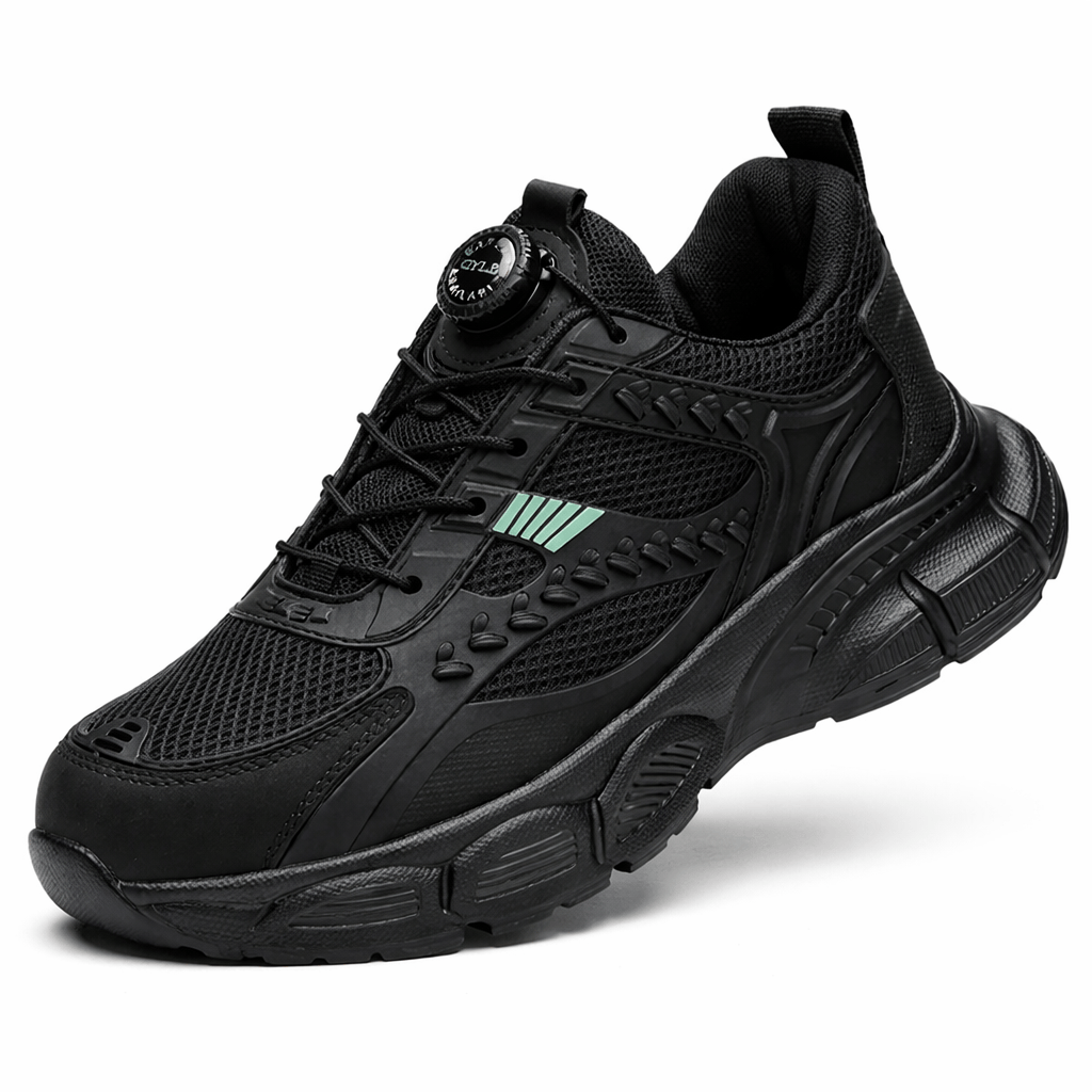 OrthoRelief Black / 36 (UK 3) Orthopedic Rotating Button Safety Sneakers – All-Day Relief