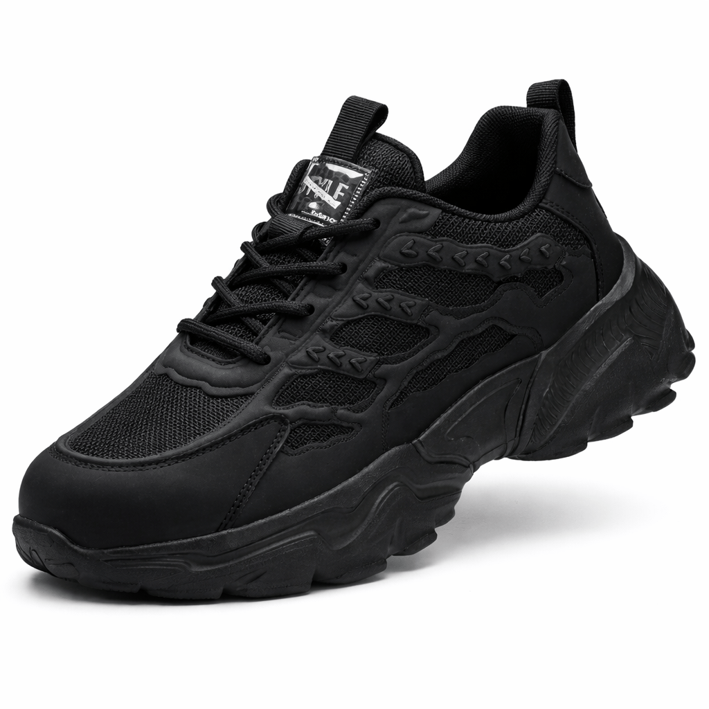 OrthoRelief Black / 36 (UK 3) Orthopedic Steel Toe Safety Shoes – Pain-Free Workdays