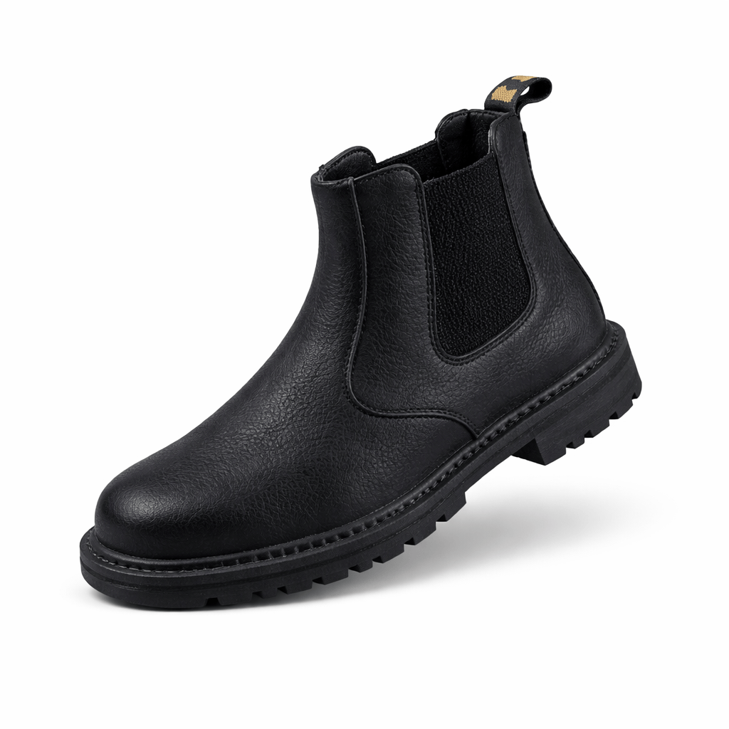 OrthoRelief Black / 40 (UK 6.5) Steel Toe Waterproof Boots – All-Day Orthopedic Comfort