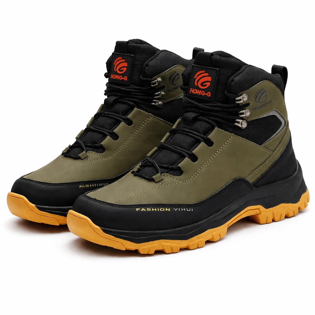 OrthoRelief Black Green / 38 (UK 5.5) Work Boots – Orthopedic Support On Site