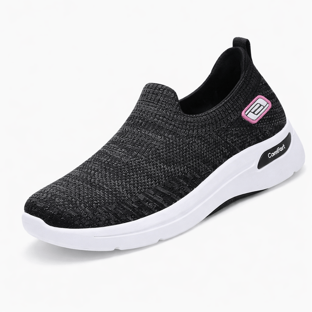 OrthoRelief Black Grey / 36 (UK 3.5) Orthopedic Sneakers – All-Day Comfort for Active Women