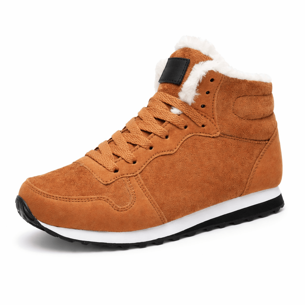 OrthoRelief Brown / 36 (UK 3) Fur-Lined Winter Boots – Warm, Stable Orthopedic Comfort