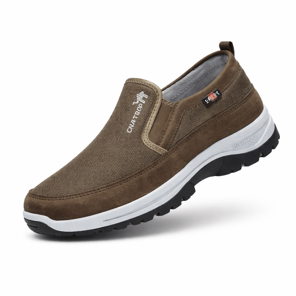 OrthoRelief Brown / 38 (UK 5) Orthopedic Walking Shoes for Men – Pain-Free Steps