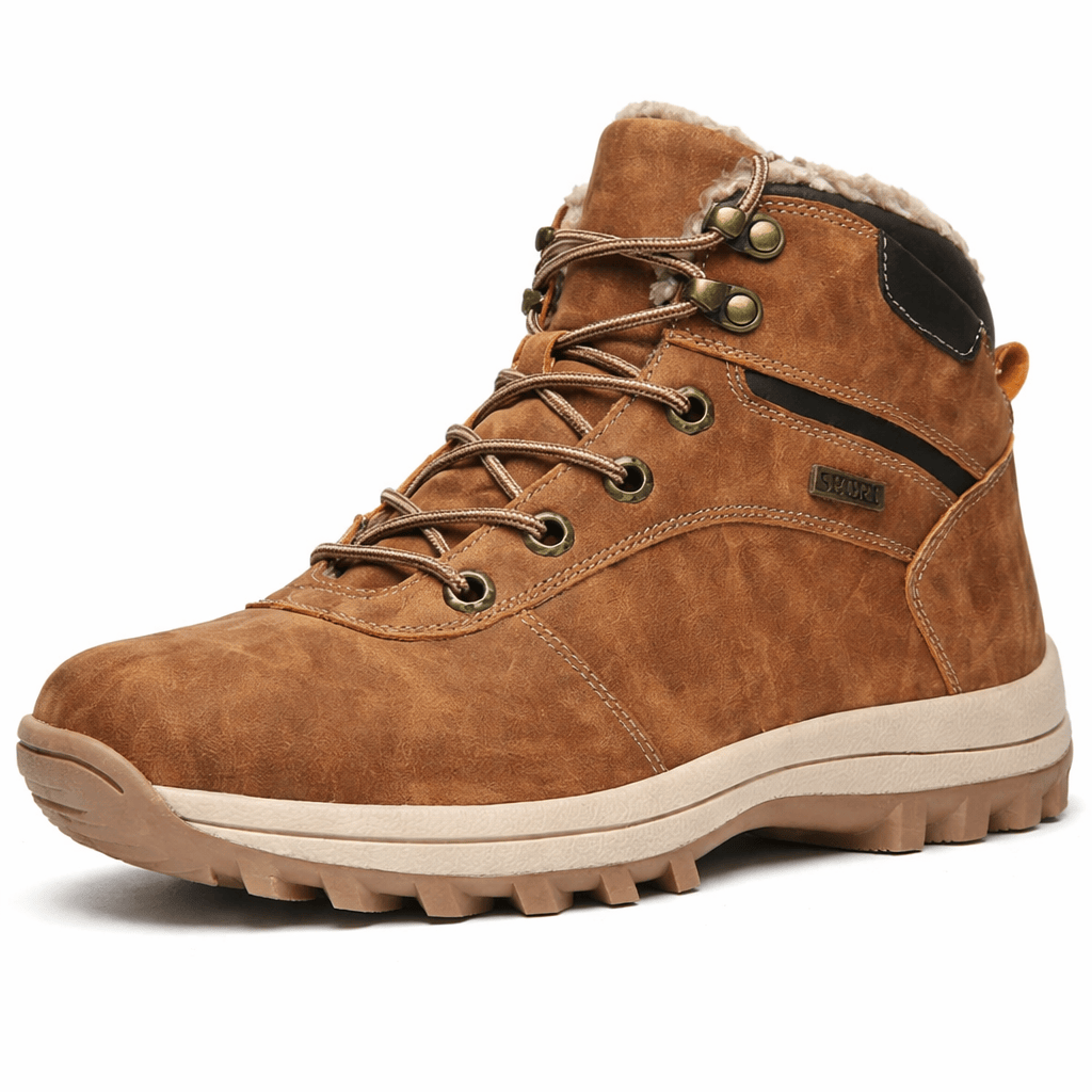 OrthoRelief Brown / 39 (UK 6) Winter Snow Boots – Warm, Crushproof Protection