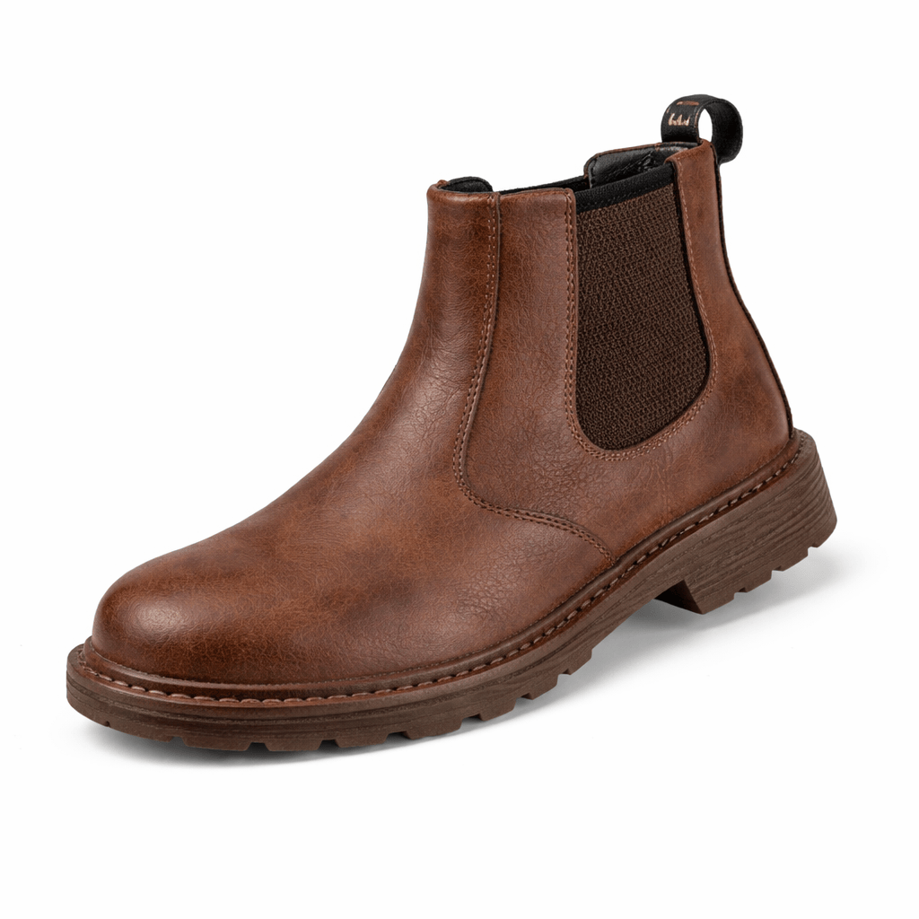 OrthoRelief Brown / 40 (UK 6.5) Steel Toe Waterproof Boots – All-Day Orthopedic Comfort