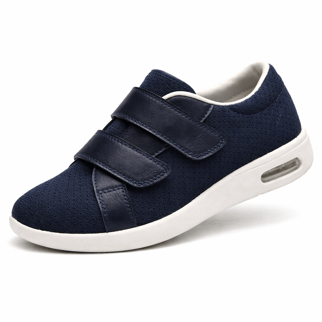 OrthoRelief Dark Blue / 37 (UK 4) Orthopedic Comfort Hook-Closure Shoes – Gentle Bunion Relief