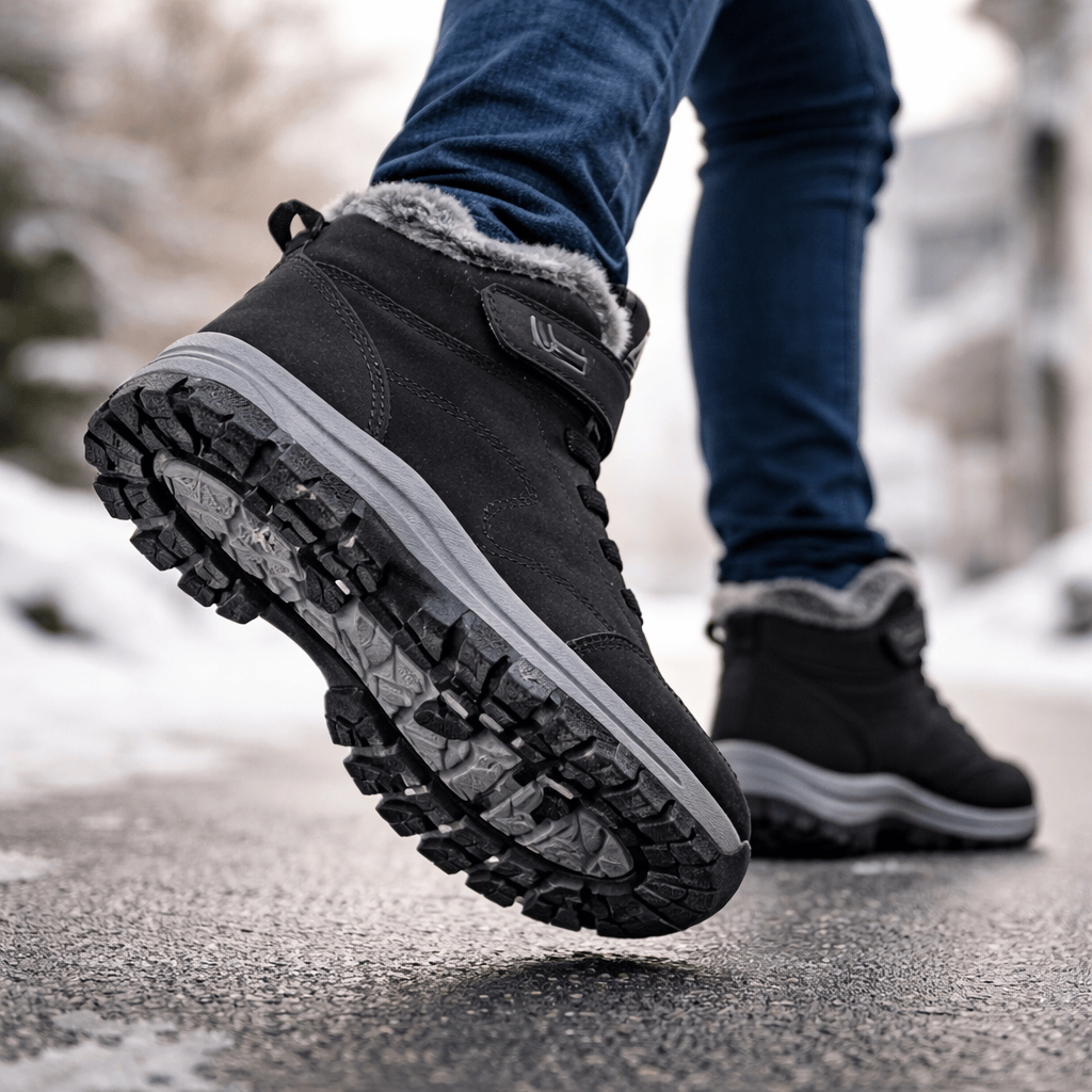 OrthoRelief Fur-Lined Orthopedic Ankle Boots – Warm Pain-Free Steps