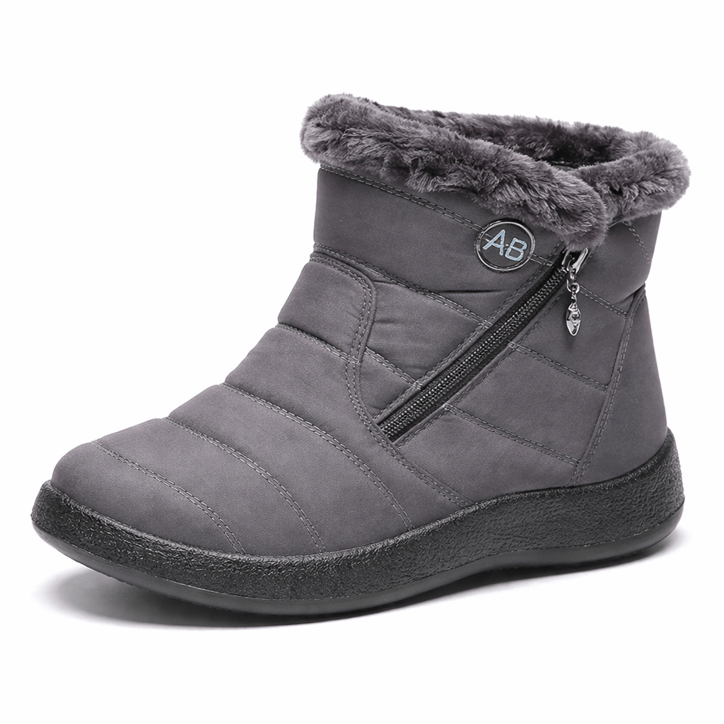 OrthoRelief Grey / 35 (UK 2.5) / Standard Orthopedic Soft Sole Winter Boots Women – Warmth Meets Foot Support