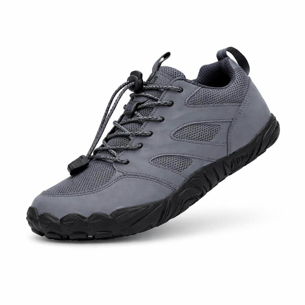 OrthoRelief Grey / 36 (UK 3.5) Orthopedic Barefoot Hiking Shoes – Natural Trail Comfort