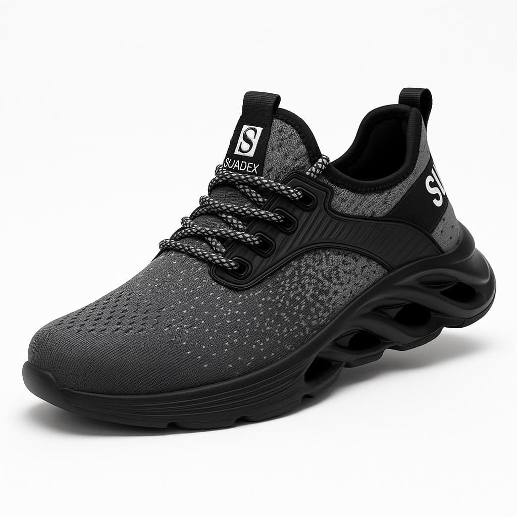 OrthoRelief Grey / 37 (UK 4) Orthopedic Lightweight Safety Shoes – All-Day Foot Comfort