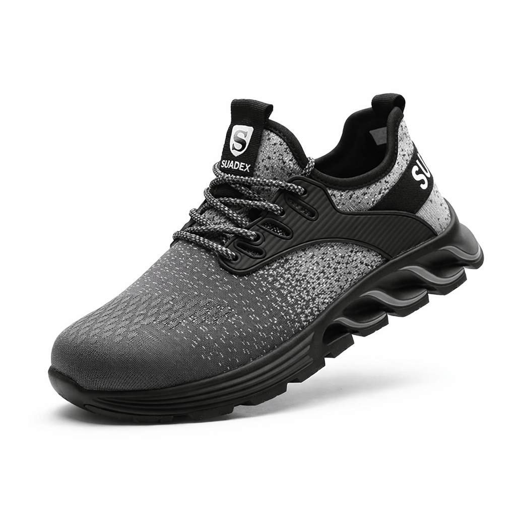 OrthoRelief Ligh Grey / 37 (UK 4) Orthopedic Safety Sneakers – All-Day Foot Comfort