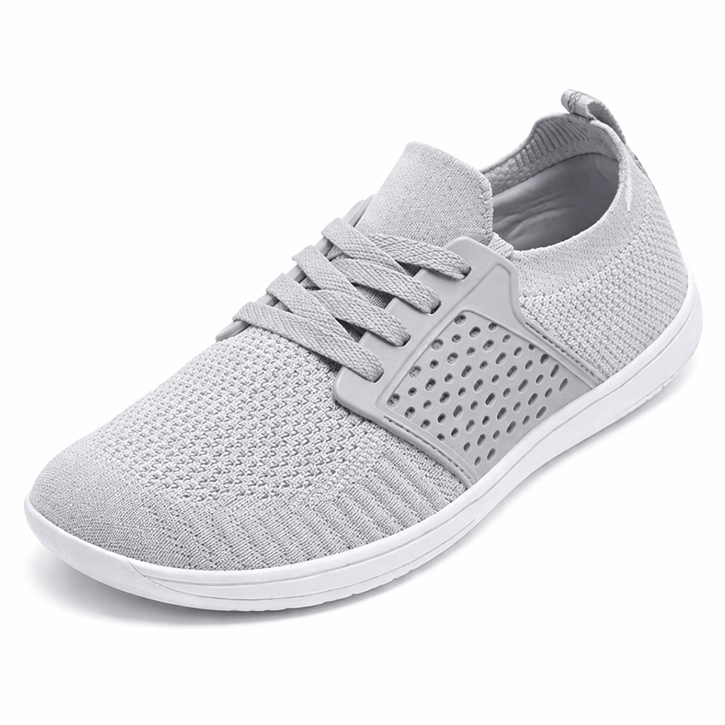 OrthoRelief Ligh Grey / 40 (UK 6) Wide Barefoot Shoes – Orthopedic Support in Style