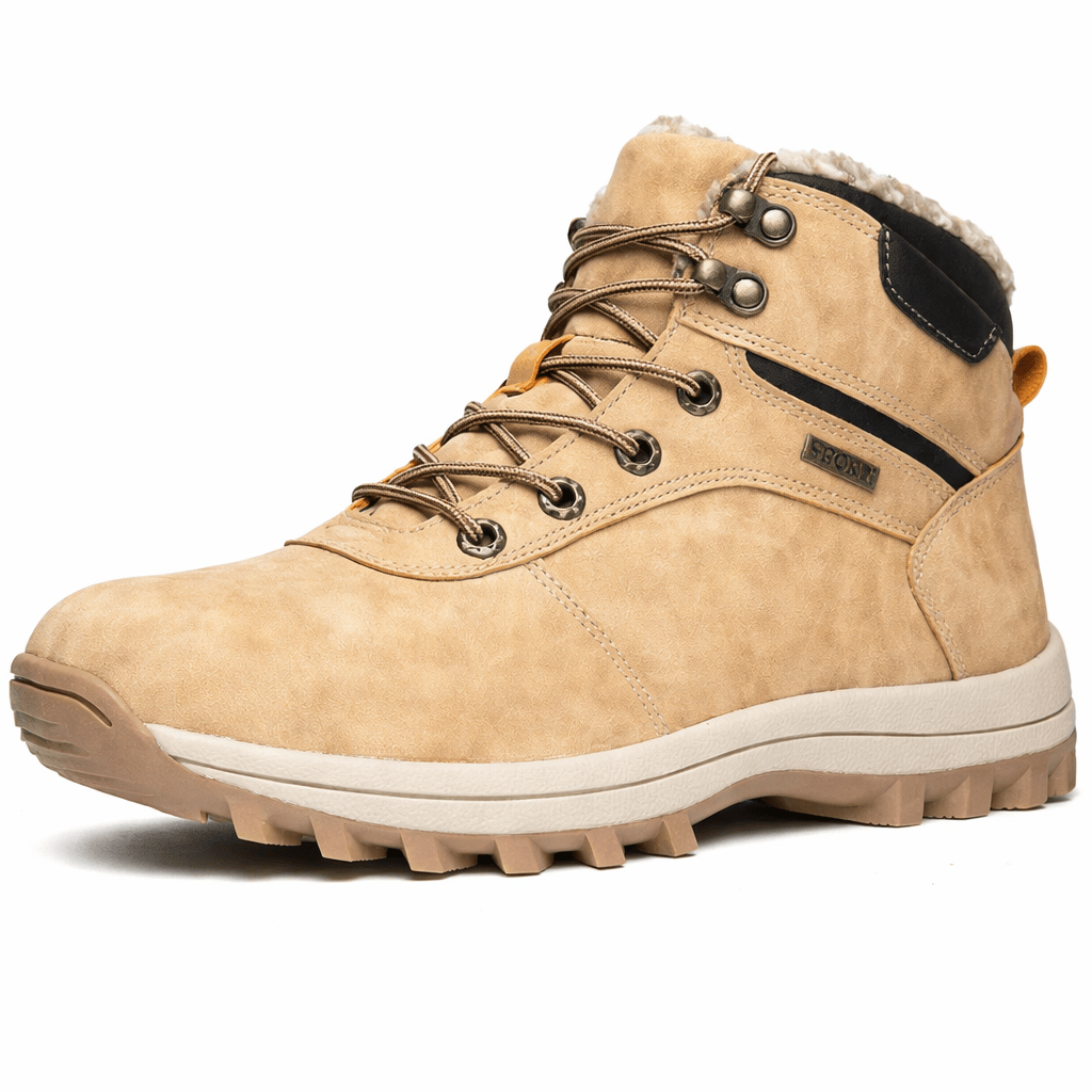 OrthoRelief Light Brown / 39 (UK 6) Winter Snow Boots – Warm, Crushproof Protection