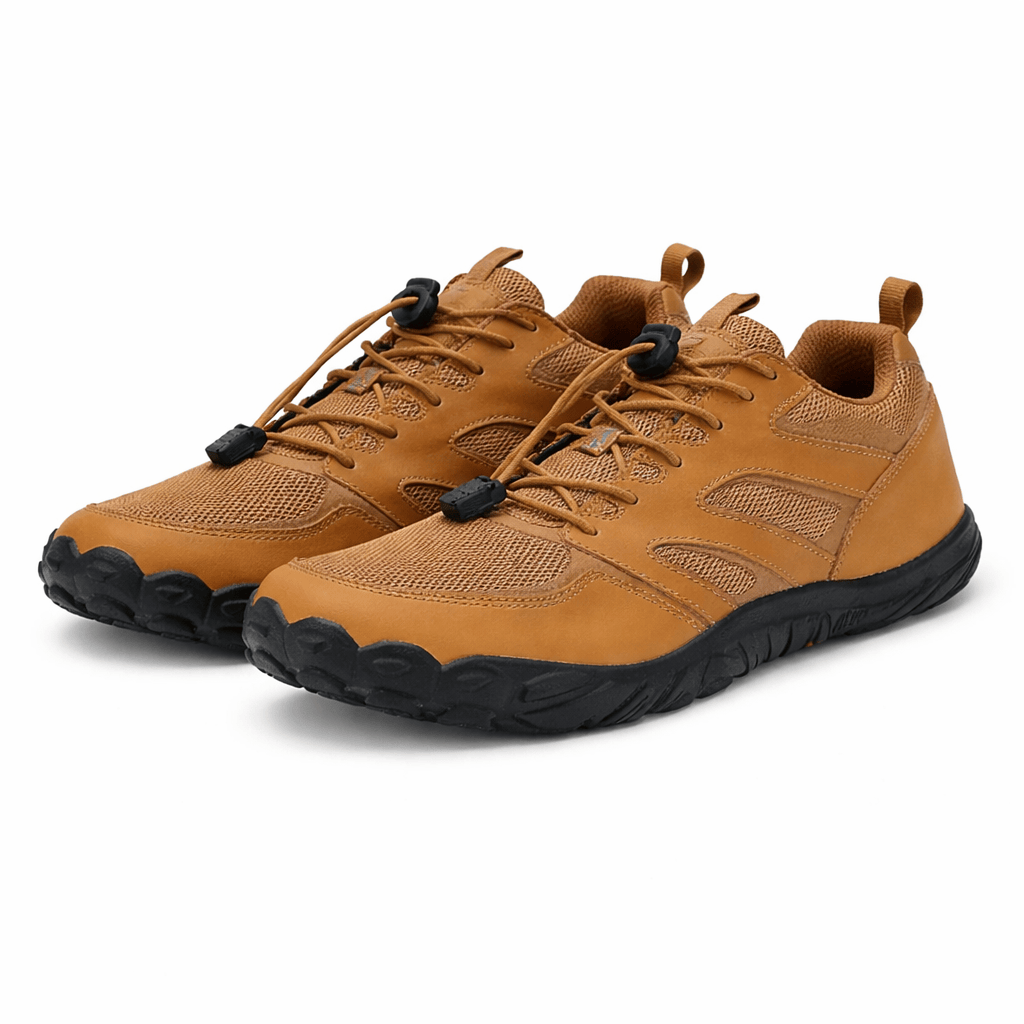 OrthoRelief Orange / 36 (UK 3.5) Orthopedic Barefoot Hiking Shoes – Natural Trail Comfort
