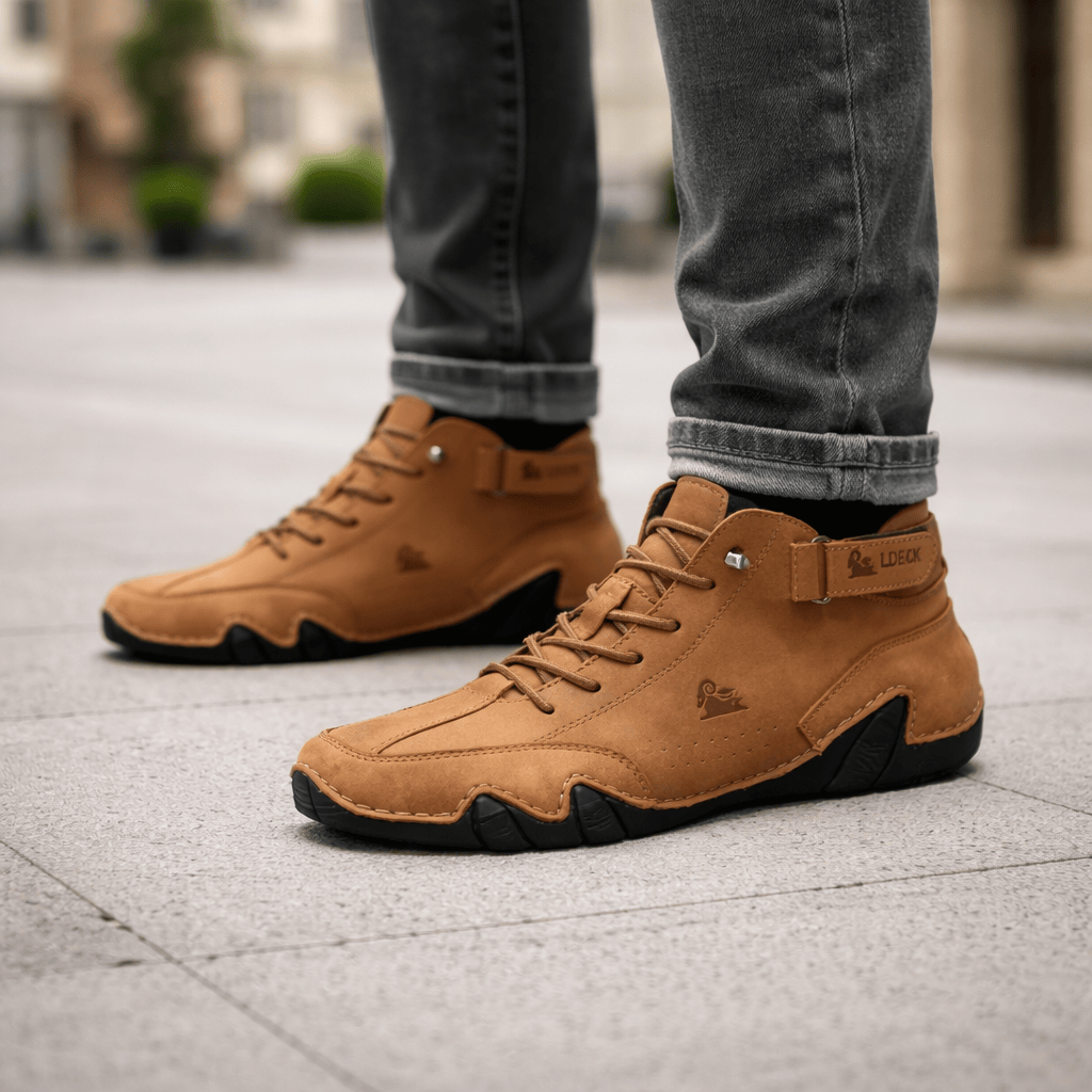 OrthoRelief Orthopedic Leather High-Tops for Men – Pain-Free Support