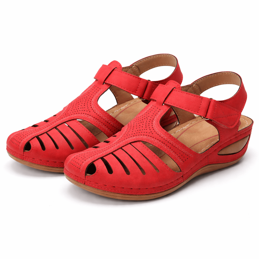 OrthoRelief RED 2 / 34 (UK 2) Orthopedic Sandals for Women – Stylish Relief for Bunions