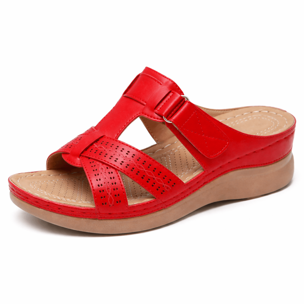OrthoRelief RED 2 / 36 (UK 3) Premium Orthopedic Sandals Women – All-Day Comfort & Style
