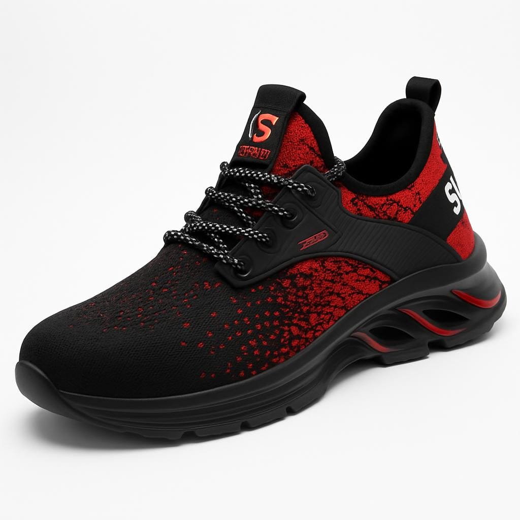 OrthoRelief RED 2 / 37 (UK 4) Orthopedic Lightweight Safety Shoes – All-Day Foot Comfort