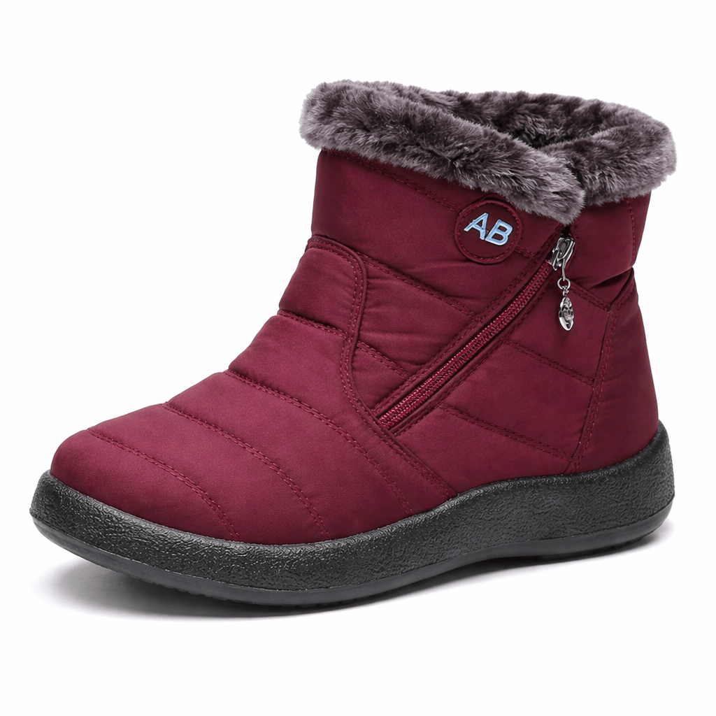 OrthoRelief Red / 35 (UK 2.5) / Standard Orthopedic Soft Sole Winter Boots Women – Warmth Meets Foot Support
