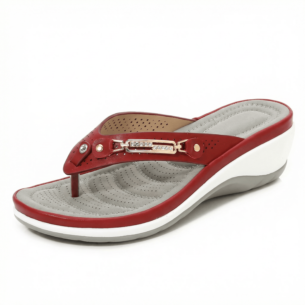 OrthoRelief Red / 36 (UK 2) / Standard Orthopedic Women’s Sandals – Pain-Free Summer Steps