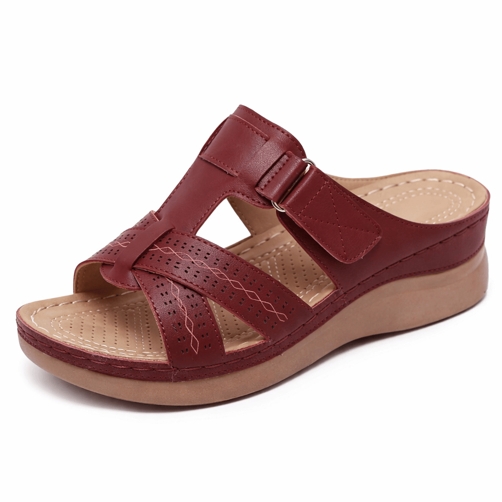 OrthoRelief Red / 36 (UK 3) Premium Orthopedic Sandals Women – All-Day Comfort & Style