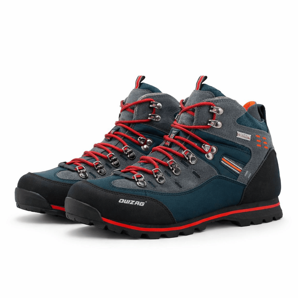 OrthoRelief Red / 40 (UK 6.5) Waterproof Hiking Shoes – Orthopedic Support for Long Hikes