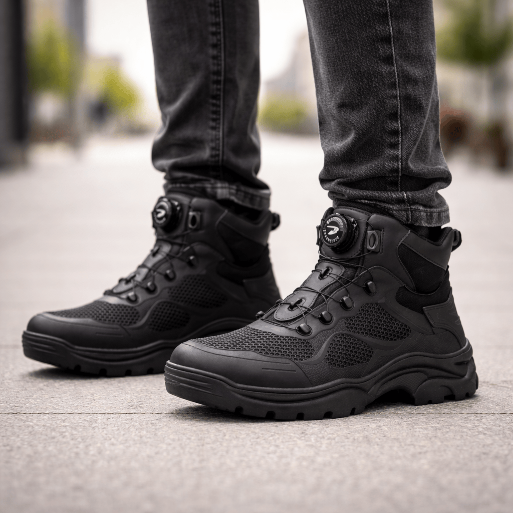 OrthoRelief Rotary-Button Safety Boots – All-Day Orthopedic Comfort