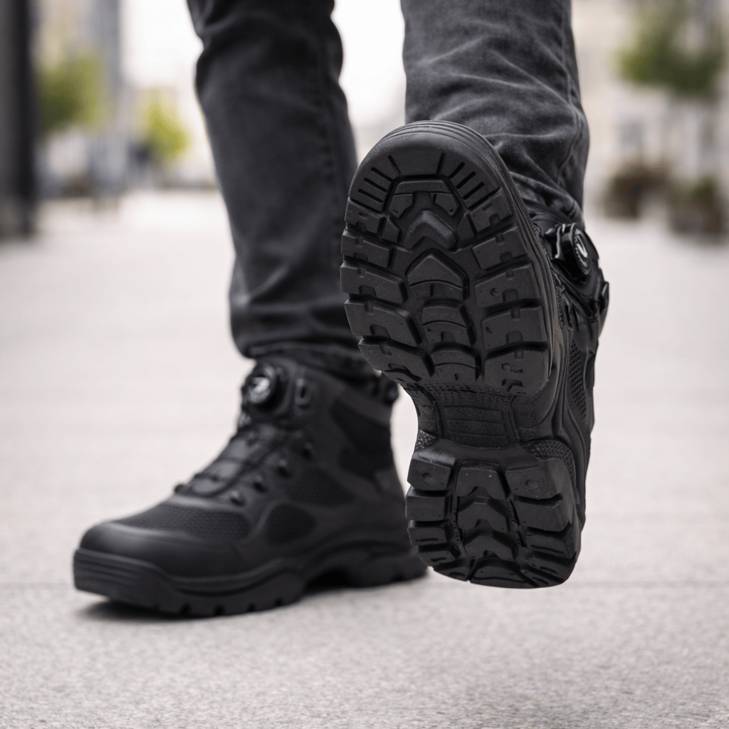 OrthoRelief Rotary-Button Safety Boots – All-Day Orthopedic Comfort