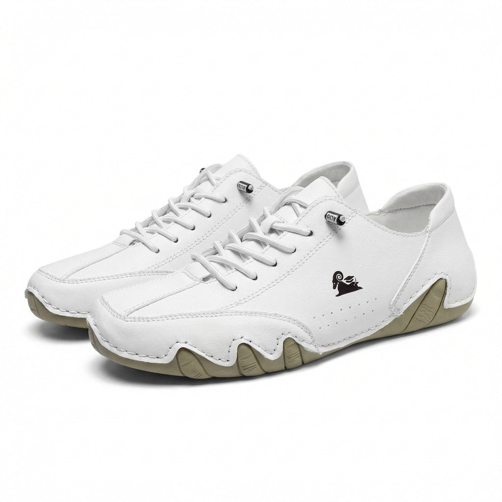 OrthoRelief White / 35 (UK 2.5) Orthopedic Leather Shoes for Men – All-Day Comfort