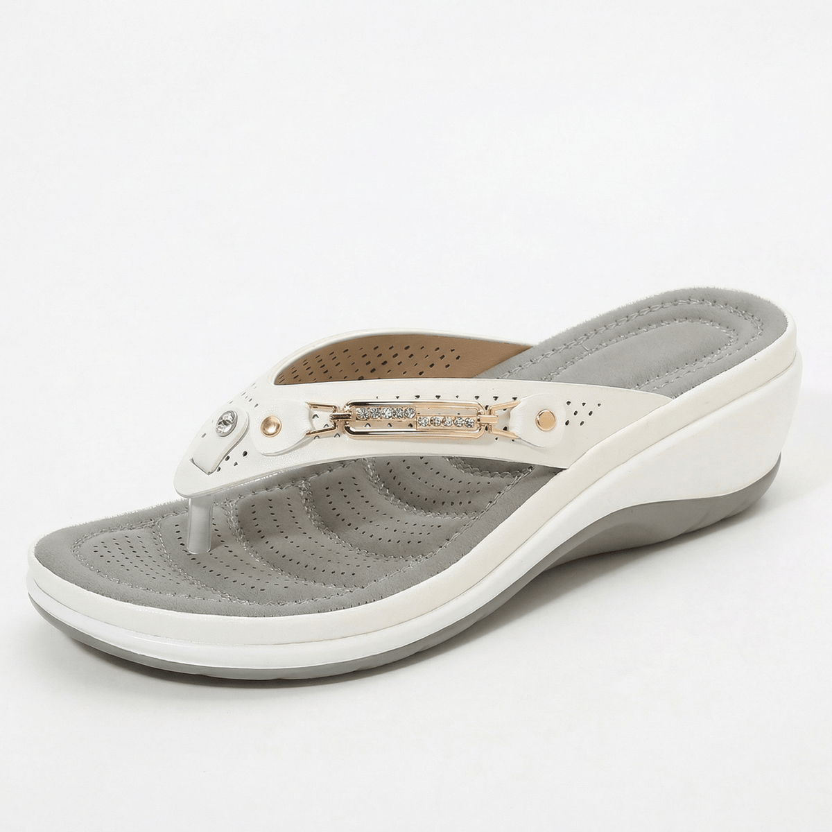 OrthoRelief White / 36 (UK 2) / Standard Orthopedic Women’s Sandals – Pain-Free Summer Steps